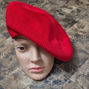 Kangol Vibrant Red Knit Beret